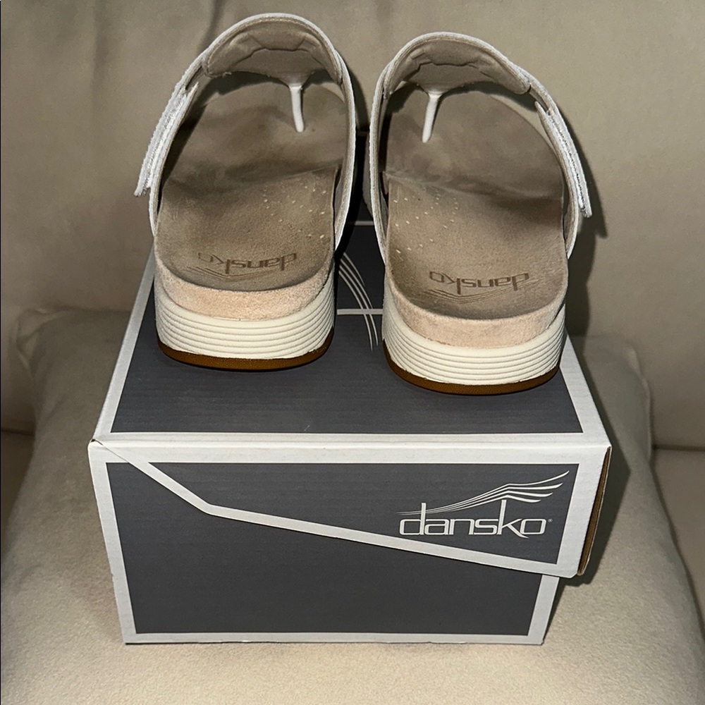 Dansko CeCe Full Grain Women's White Sandals Size 39 - Picture 4 of 6